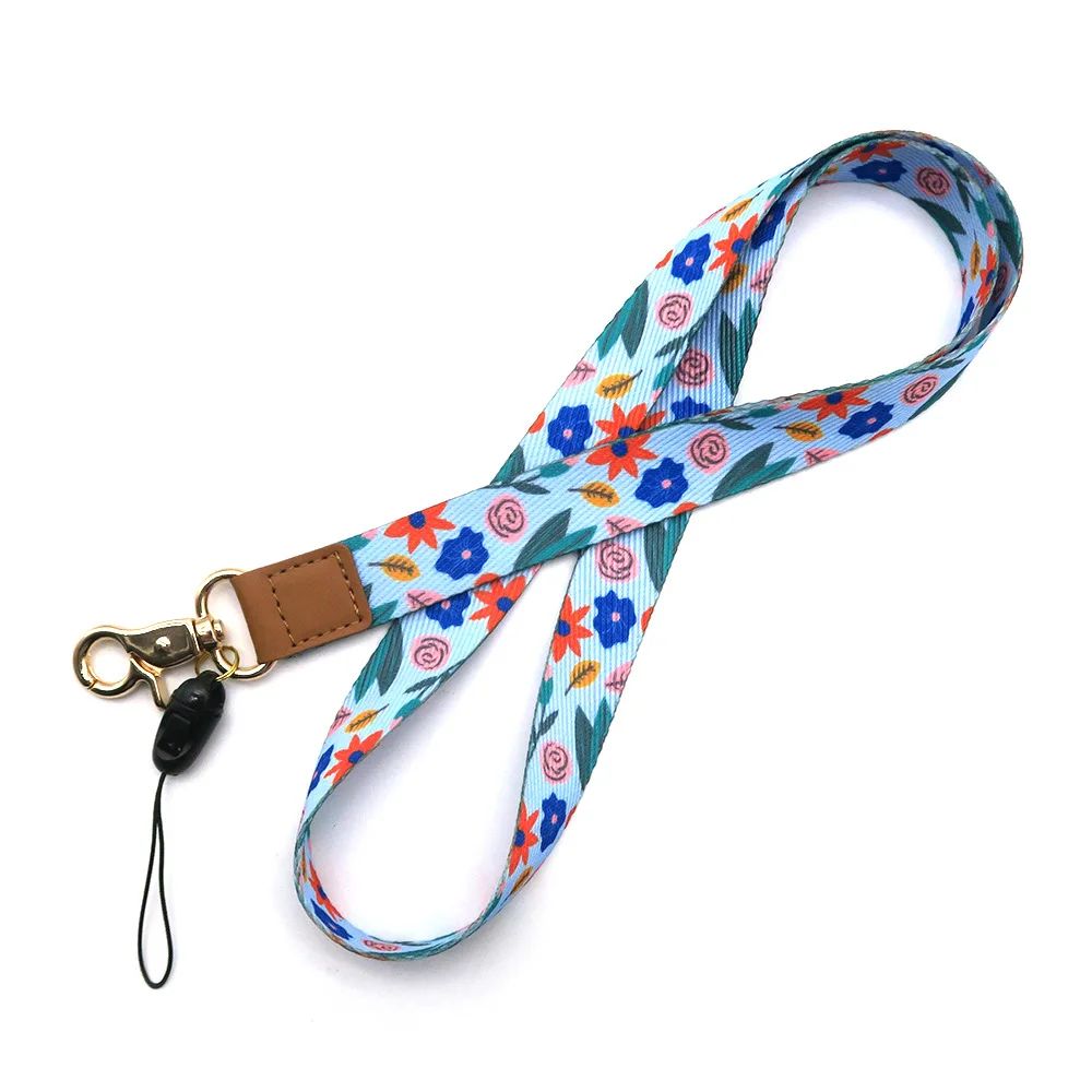 BSBH Customized Safety Durable Leather Lanyard Eco-Friendly Material For Key Car Short Strap Key Chain Wrist Lanyard