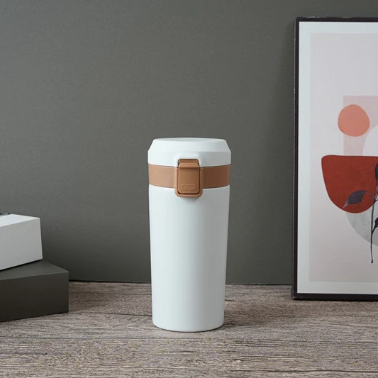 2022 New item glass coffee mug insulated coffee travel mug double wall coffee cup stainless steel with lid