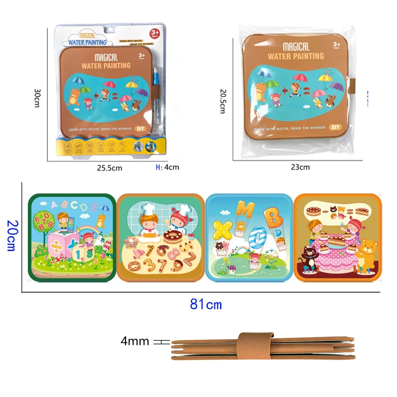 New Magic Water Painting Book Kids Drawing Toys Colourful Magic Water Drawing Book For Kids Gift