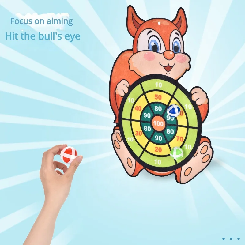 Self Adhesive Board Children Dart Target Plate Sticky Ball Throwing Receive Chessboard Parent-child Interaction Toy