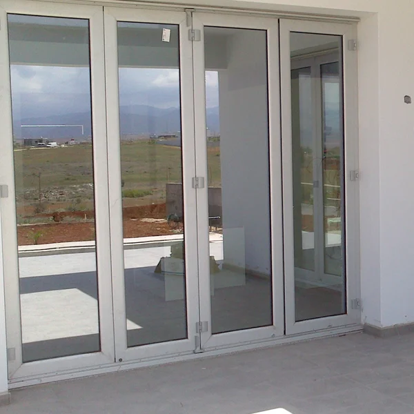 TOMA-as2047 aluminium door folding sliding door tempered glass door