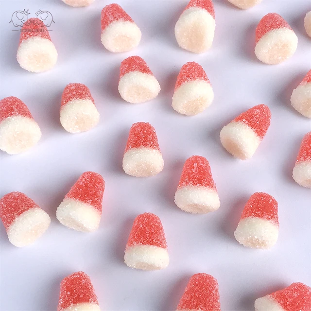 Caramelo gomoso en forma de bala Halal con sabor agridulce de etiqueta privada personalizada a granel