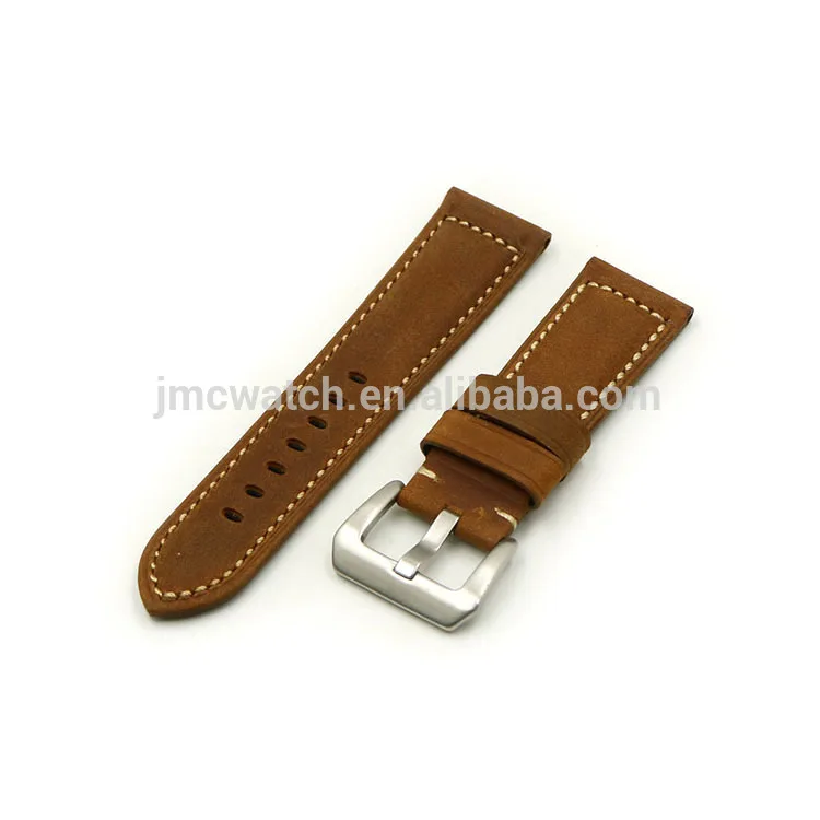 
genuine Leather watch strap 22mm crazy horse watch band for paner.ai watch 