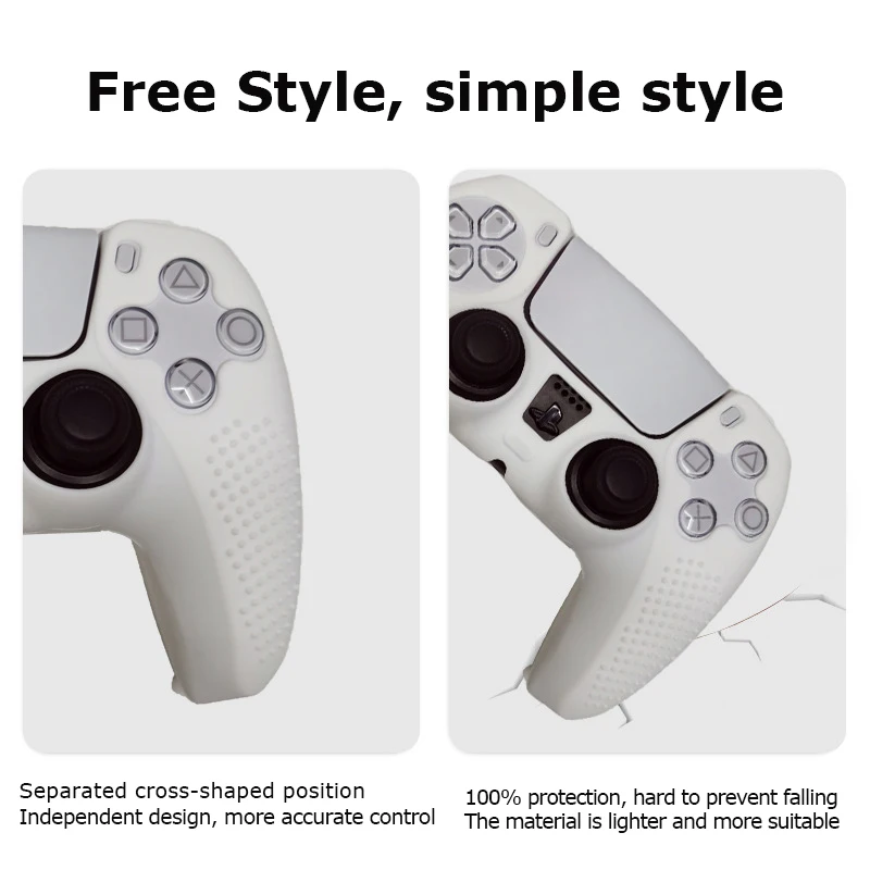 In Stock PS5 Silicone Case Dust Cover Game Controller Accessories For Ps5 Gamepad Silicone Cover PS