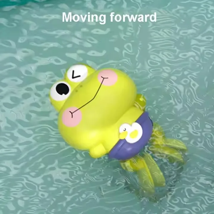 Newly Designed Cute Spring Frog Bathtub Floating Water Toy Baby Bath And Bathing Game