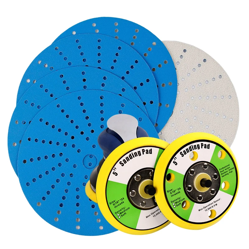 High Quality Blue Sandpaper Hook And Loop Sander Paper Girt P400 P800 P1200 P2000  For Abrasive Tool
