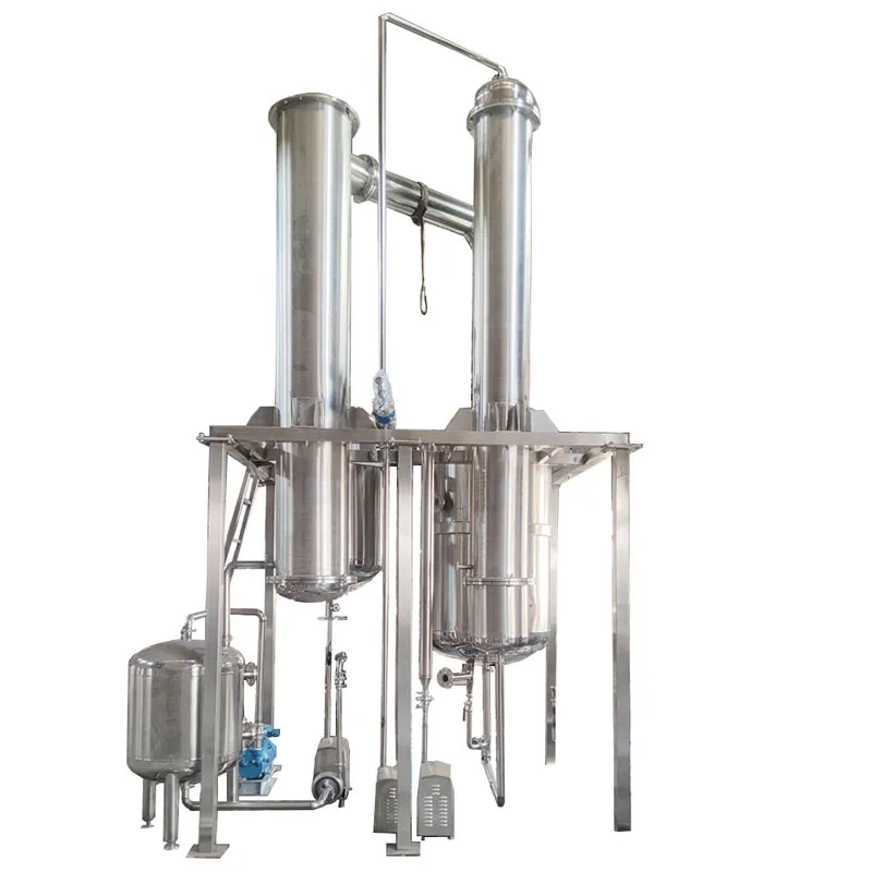 Industrial Ethanol Solvent Recovery Single Effect Falling Film Evaporator