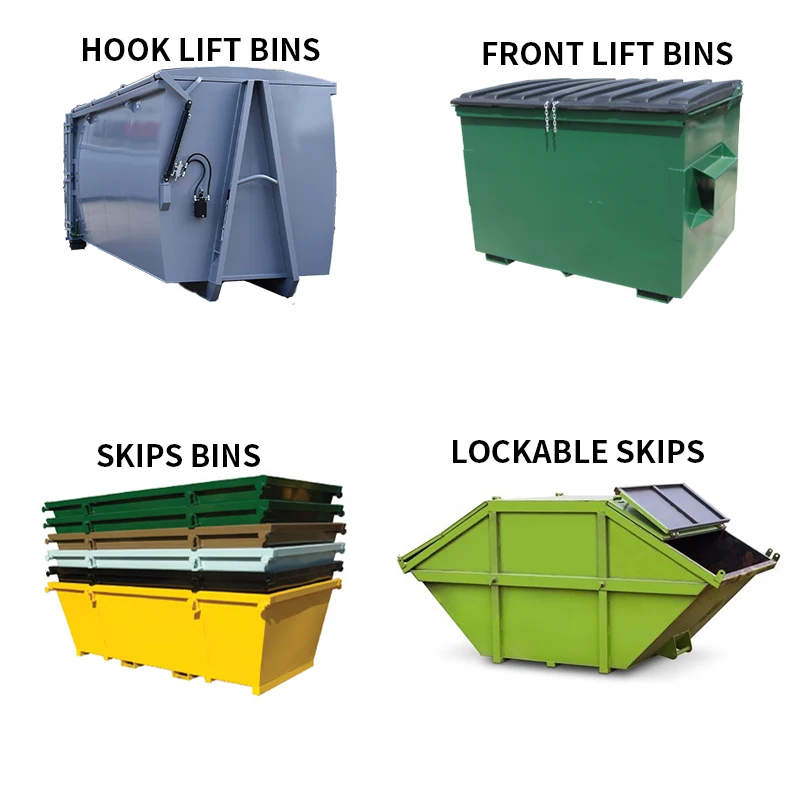 8 yard Skip container garbage waste bin skip loader container dumpster 6 yard 5 yard 4 yard absetzskip
