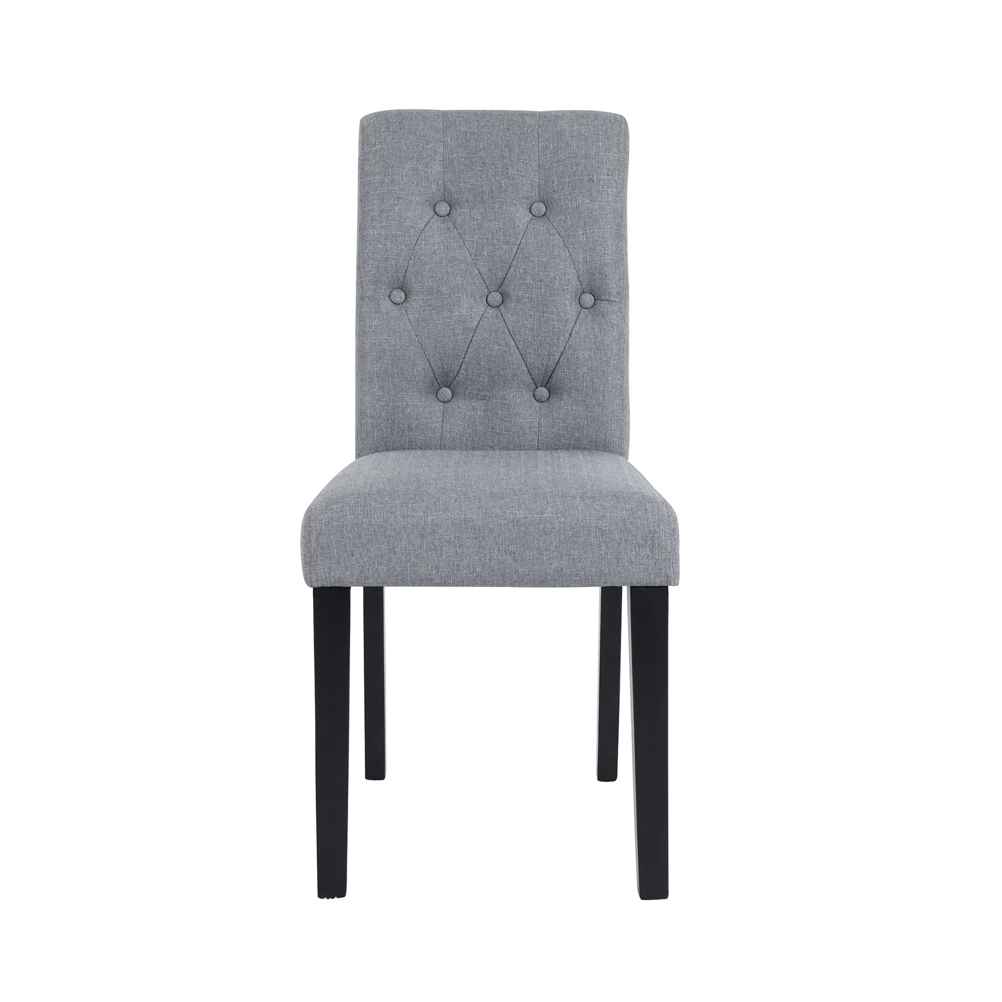 
Modern Button Tufted Fabric Upholstered Dining Chairs, for Kitchen Island, Home and Hotel, 2PCS, Multiple Colors, Sillas Comedor 