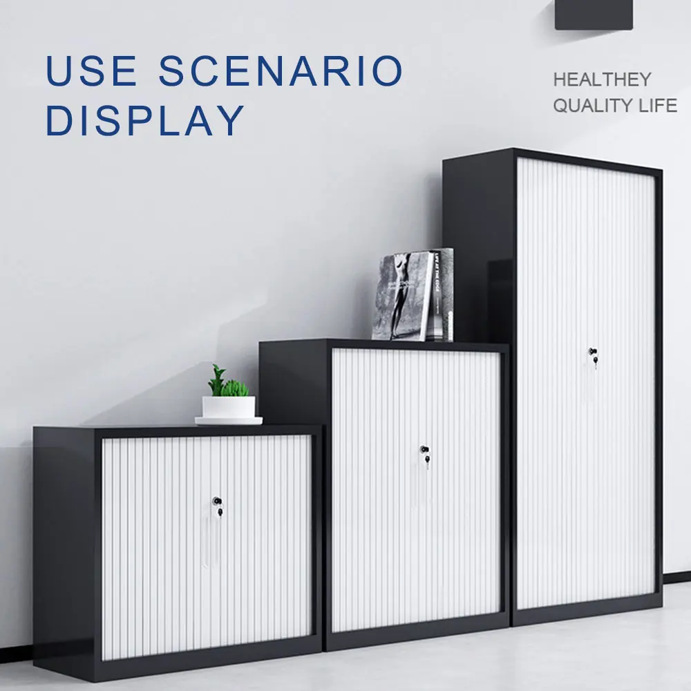 China Supplier Rolling door cabinet filing storage locker metal lockers storage cabinets