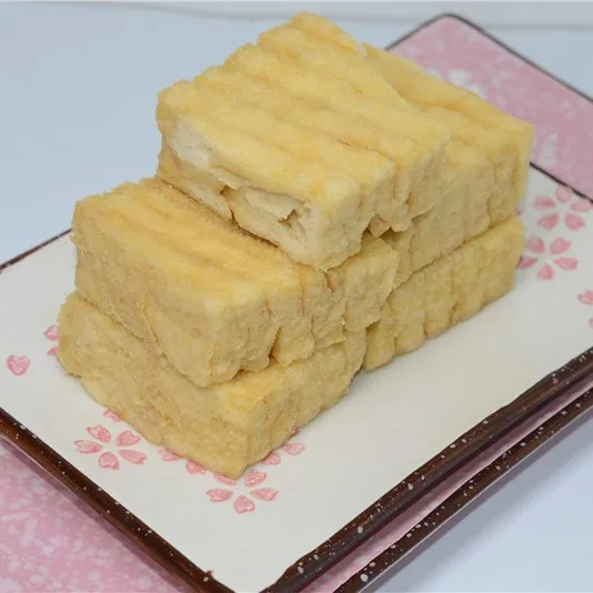 Yangzhou Factory Wholesaler Deep Fried Bean Curd Frozen Marinated Bean Curd Fried Tofu