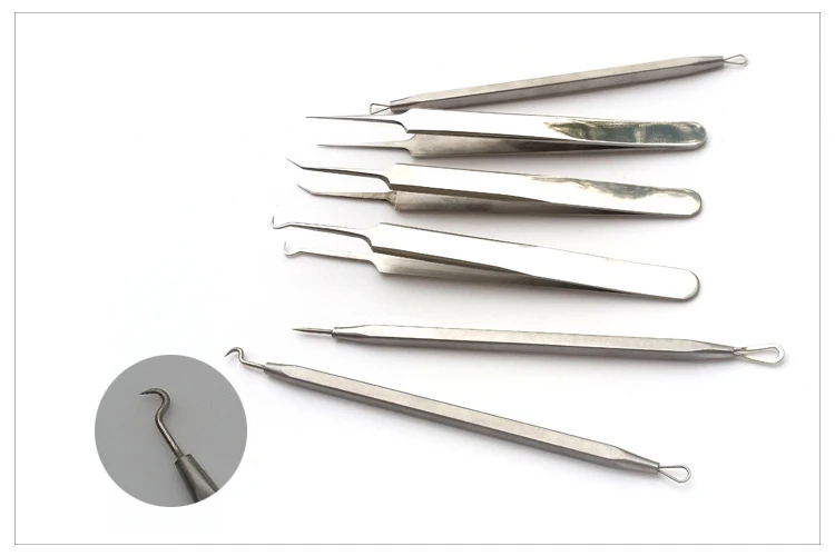 Stainless steel black head comedone extractors remover tool