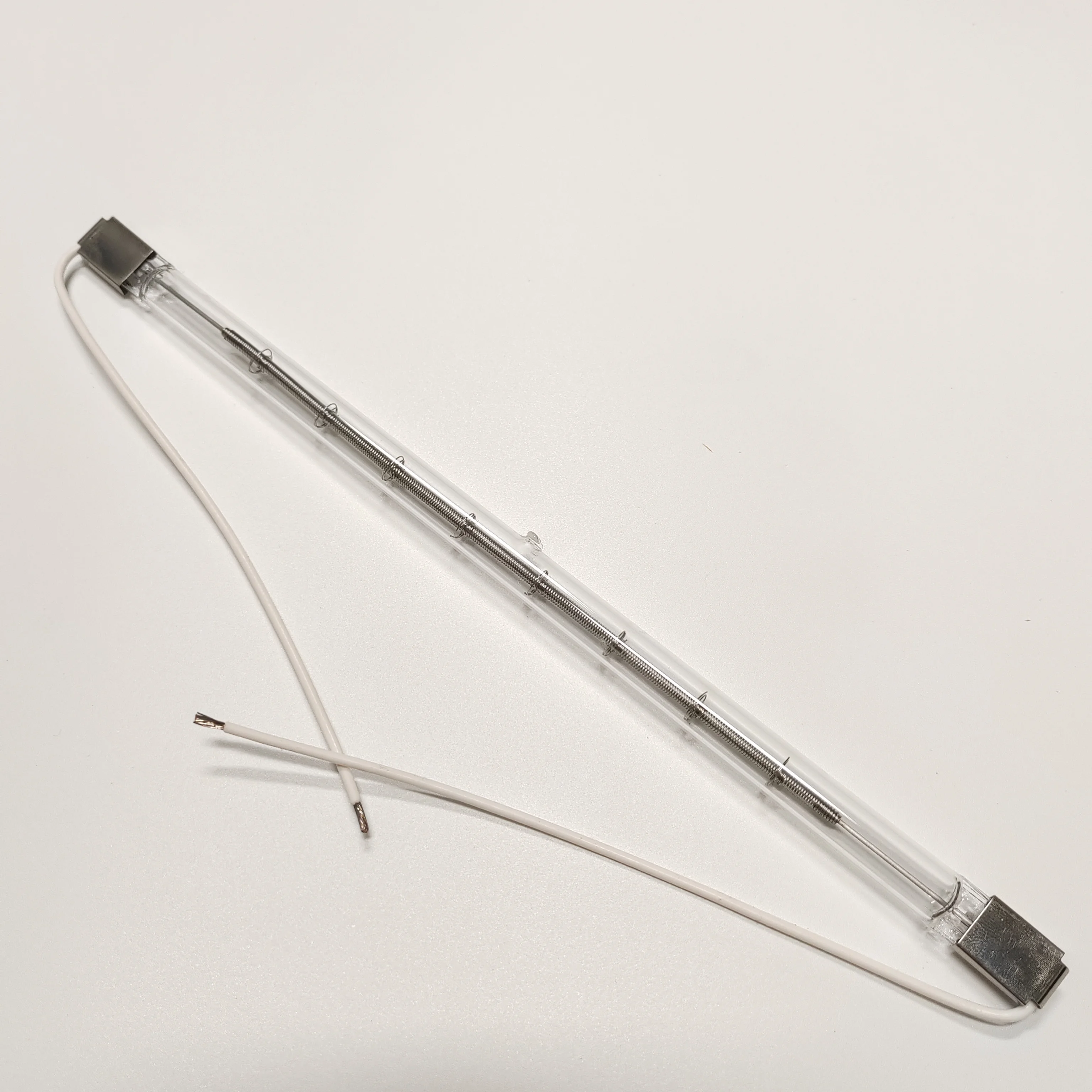 QH1000T3/CL-230-250V 1000 Вт 350 мм SK17 прозрачная Коротковолновая инфракрасная кварцевая нагревательная галогенная ИК-лампа