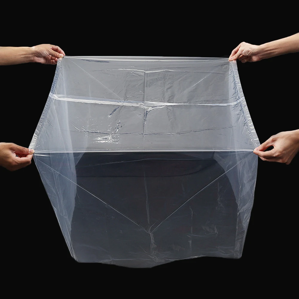 Custom large pallet transparent clear pe plastic packaging cover bags