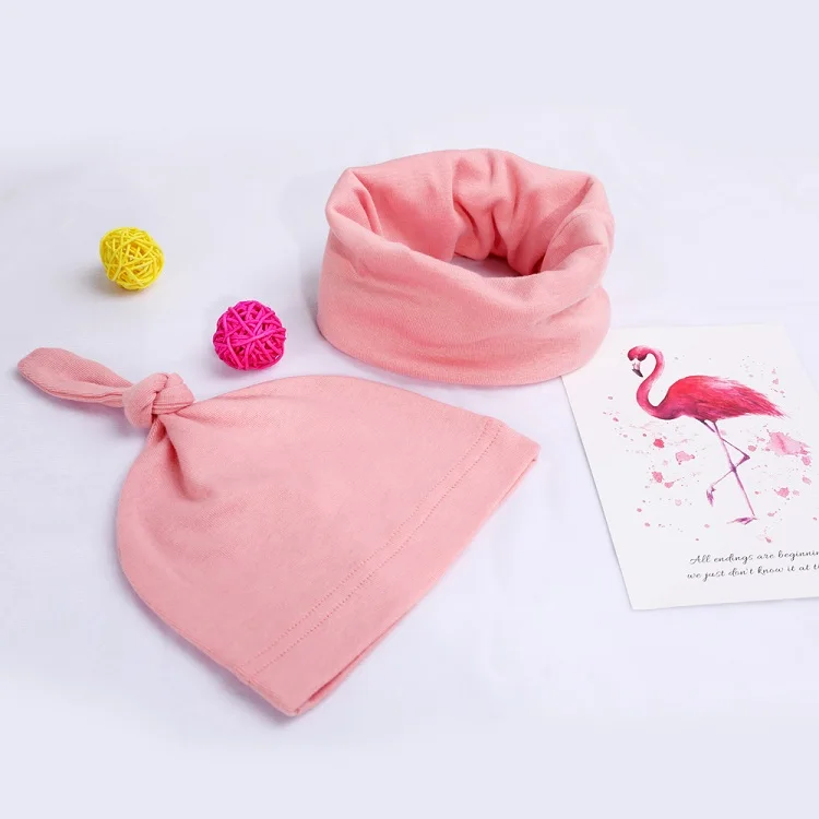Очаровательный и эластичный комплект шапки и шарфа с узлом для детей идеальный реквизит для фотосъемки