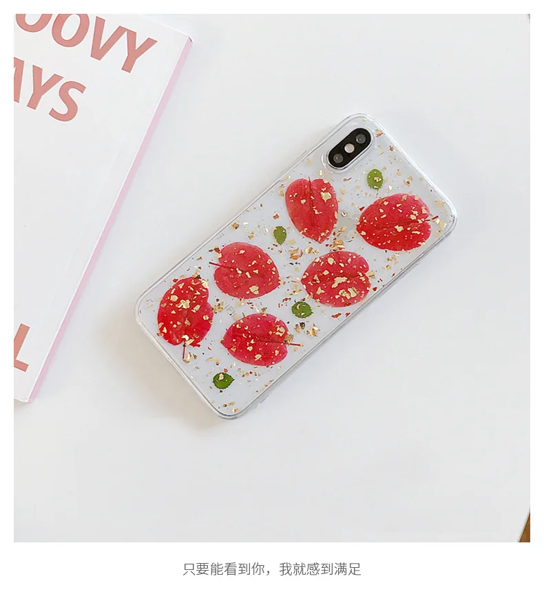 
2021 dropshipping pressed real flowers glitter phone case clear soft protective cover for Iphone 11/12 13 pro max 6 7 8 