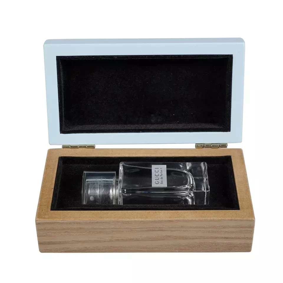 Luxury High Quality Wood Craft Perfume Box With Key Lock Customized Printed Wooden Perfume Bottle Case