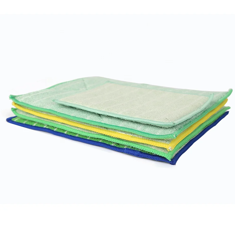Wholesale Kitchen Cleaning Bamboo Microfiber Dish Wash Sponge