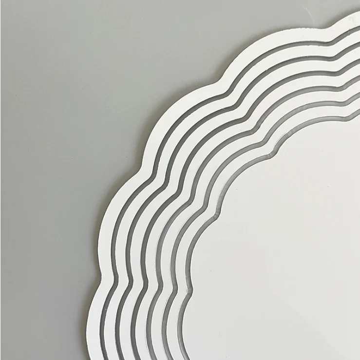 USA warehouse 8 inch round double side metal aluminum white plain sublimation wind spinner for garden decoration