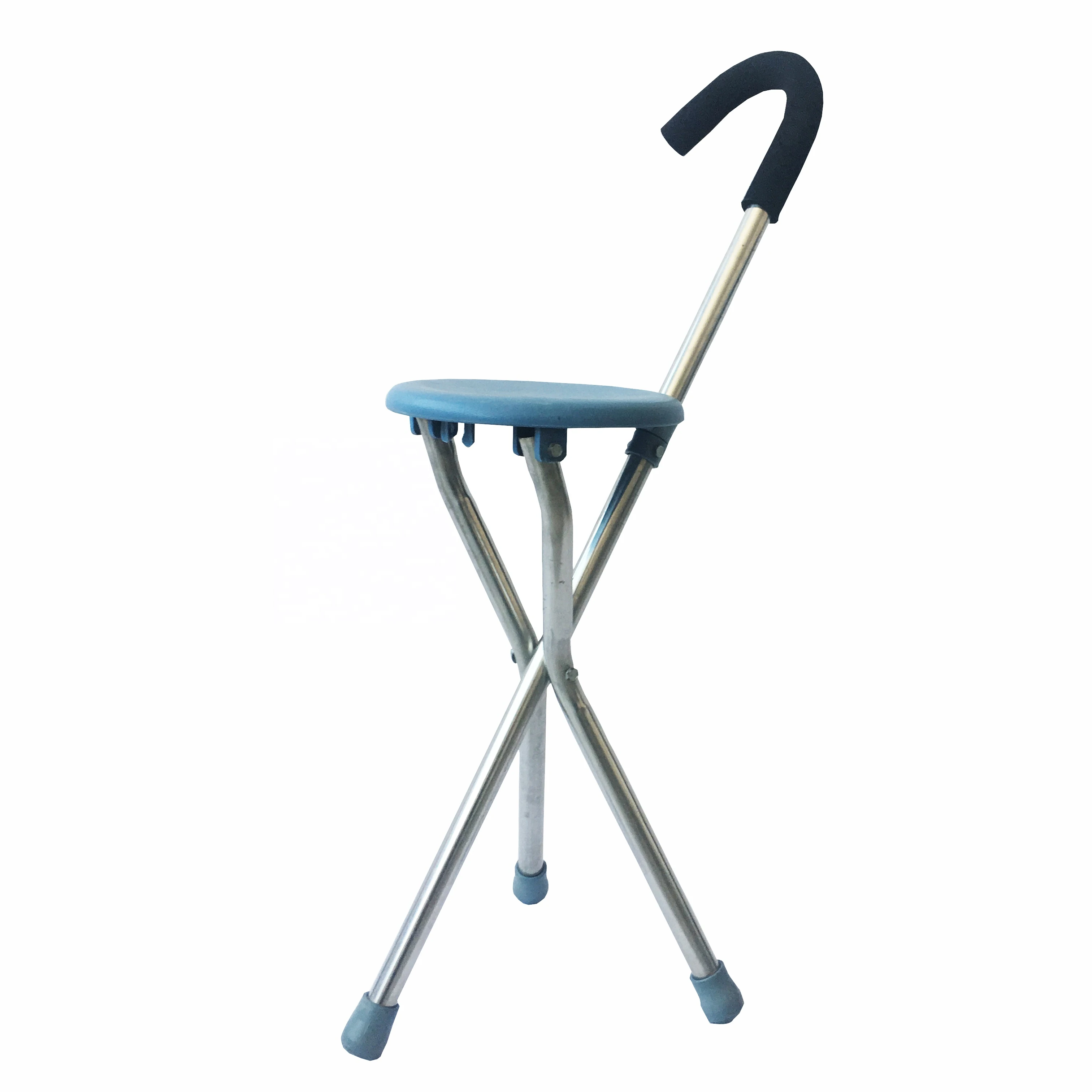 Wholesale high quality retractable foldable orthopedic disabled walking cane stick handles chair with seat