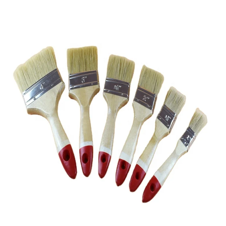 Red tail varnish wood handle mixed hair  brush manufacturer