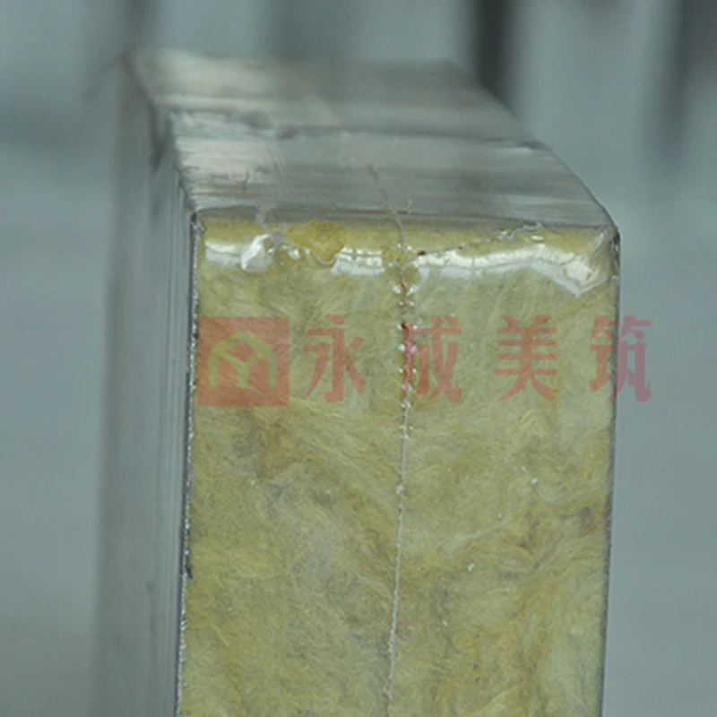 Factory price high quality rock wool board silver insulation wall board