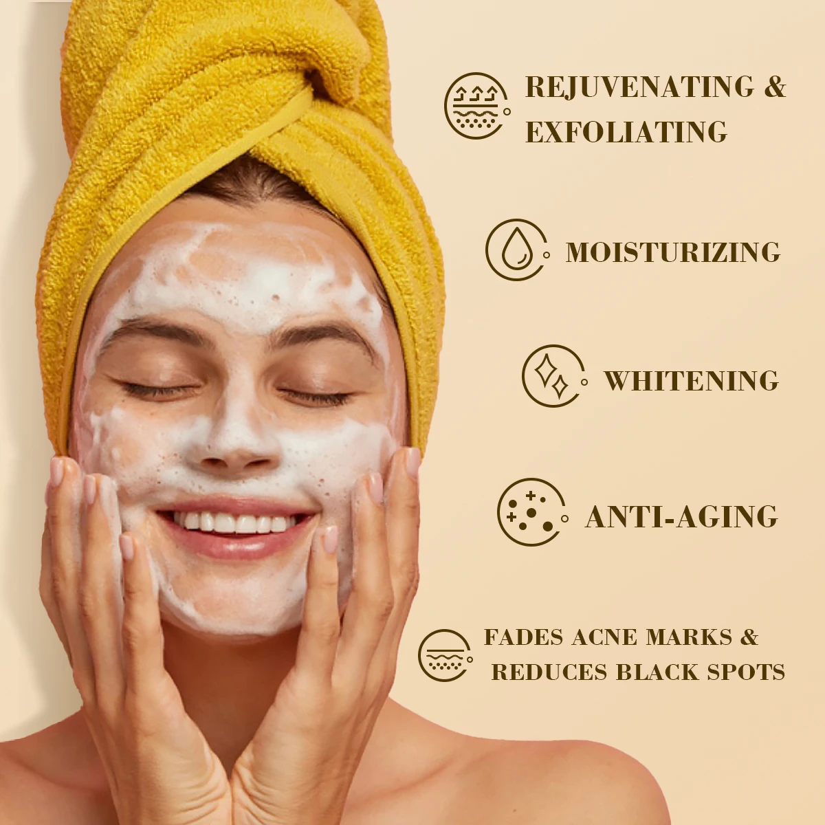 Create Your Own Kojic Acid Soap Brand with Factory Price and High Quality Turmeric Bar Handmade Soap with Organic Formula