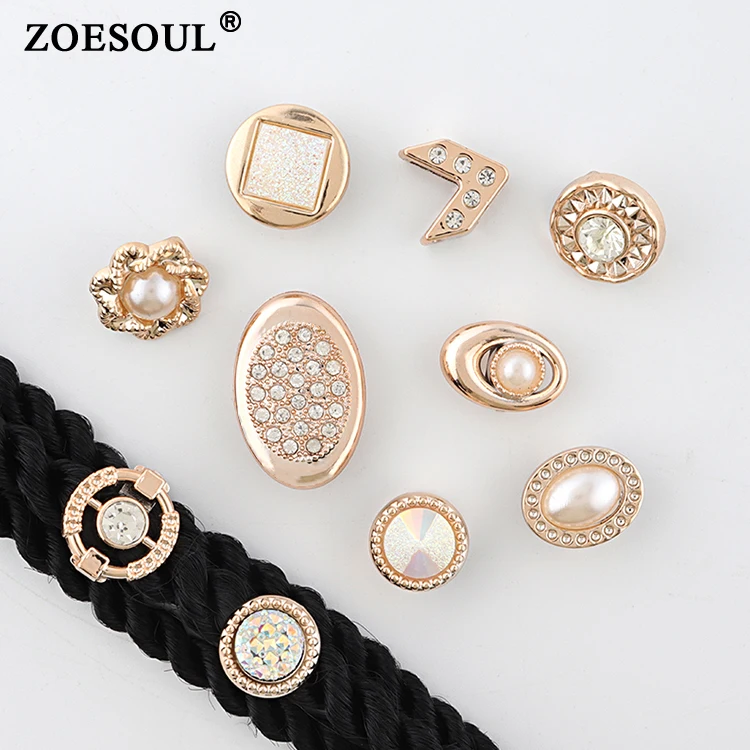 Free Shipping Golden Large Hole Plastic Dreadlock Hair Beads For Accessories Jewelry