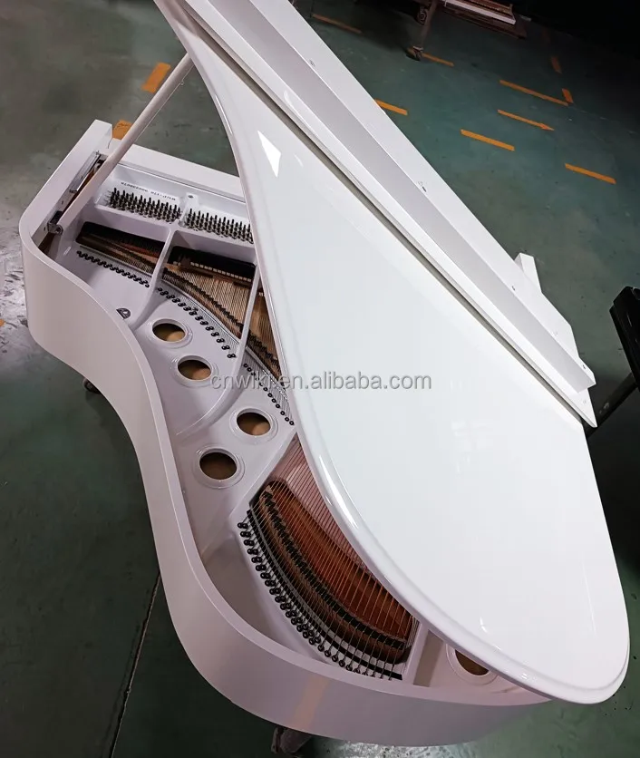 Competitive Price White Polished Grand Piano for Furniture