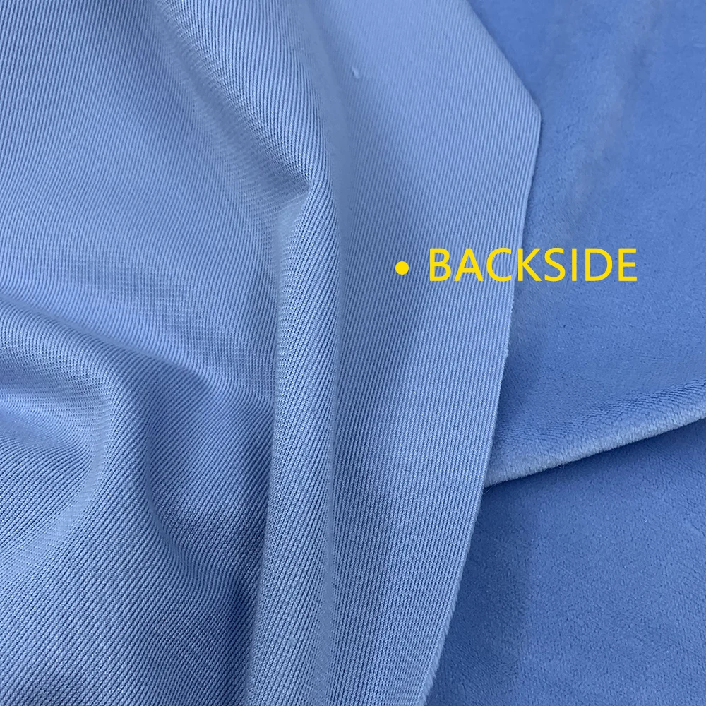 Hot selling custom 1.5mm plush clothing fabric made of 100% polyester 160g, with high color fastness and no elasticity