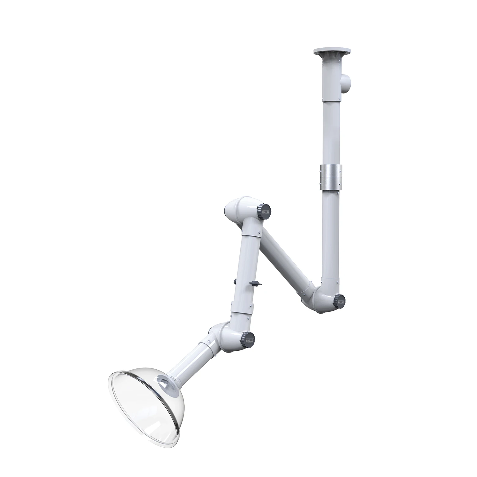 fume suction arm flexible fume extraction hood/laboratory extraction arms/ aluminium alloy Universal Flexible Fume Extraction
