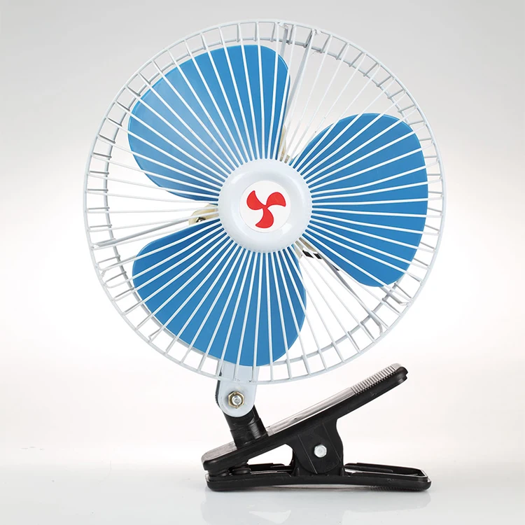 Hot Selling Auto Fan 8 Inch 24v Heavy-duty Oscillating Truck Fan 12v Car Cooling Fan With Clip