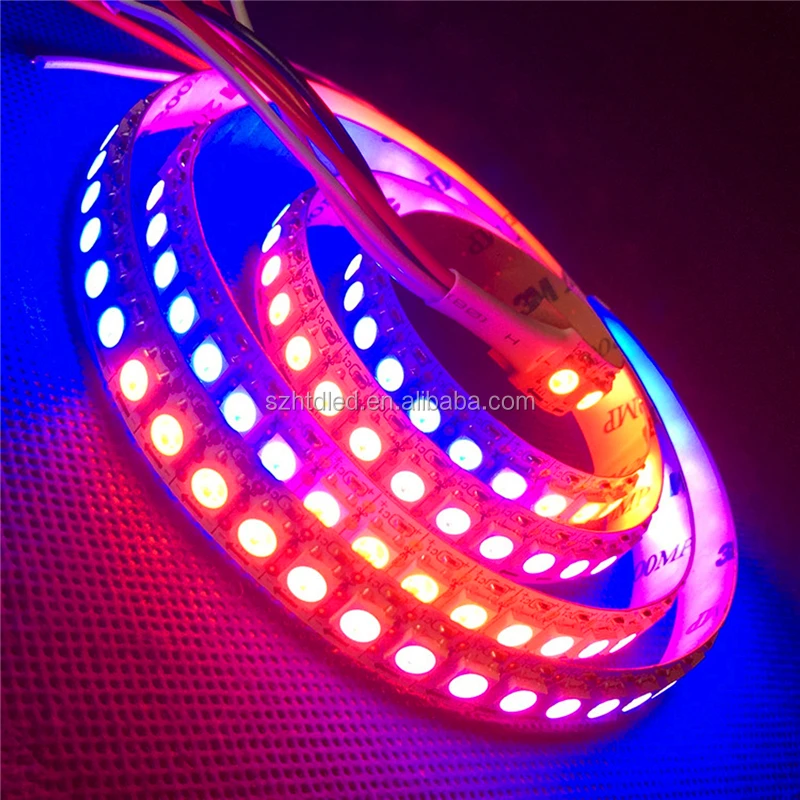 Smart Led Strip Color Sk6812 5v Cuttable Led Strip Light Copper Police Lights 80 100 Rgb 144ic Addressable Full Color Running
