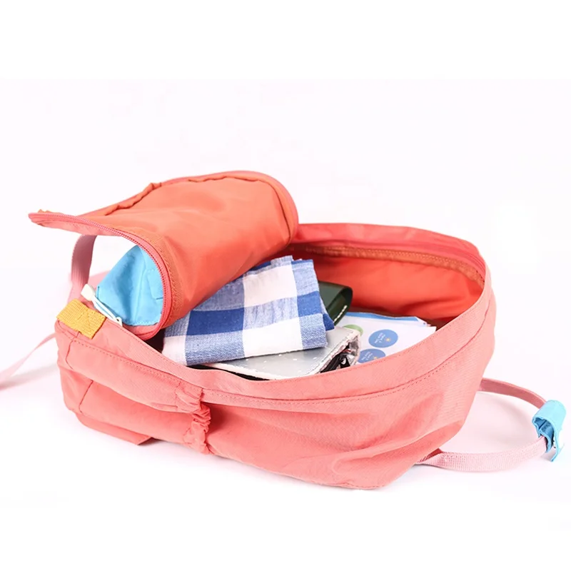 CHANGRONG Custom color block girl school backpack bag for travel