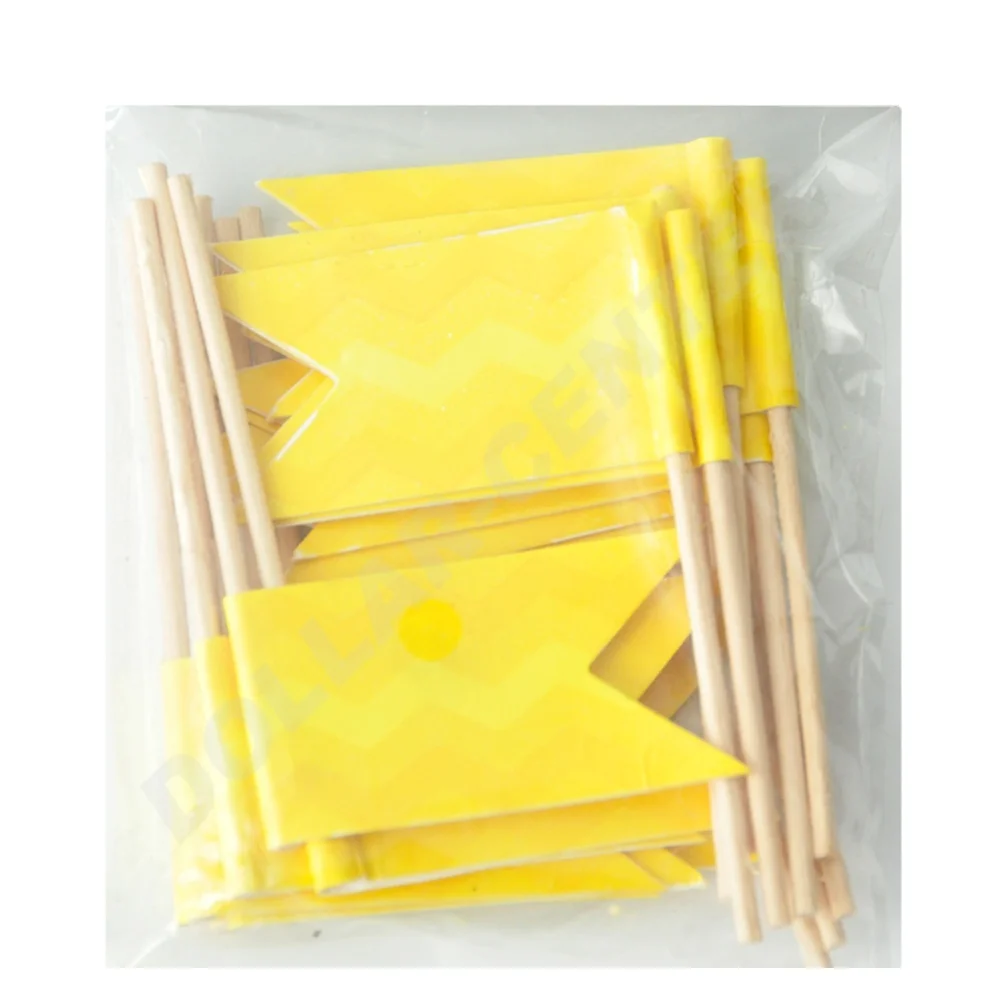 Party Supplier Factory Direct custom Cake Flags Flag Birch Wood Toothpick