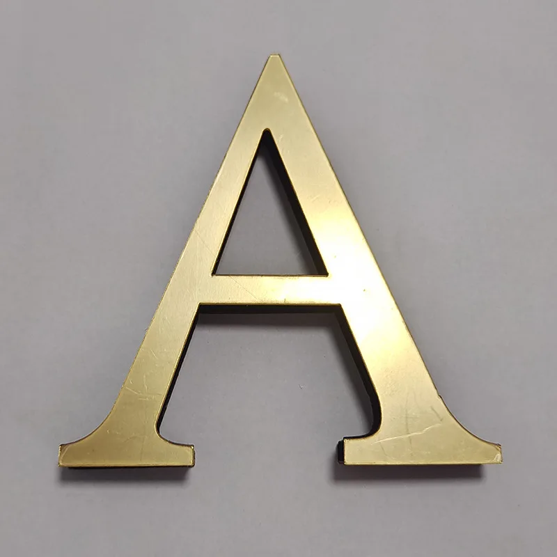 10cm/ 20CM acrylic mirror stickers with EVA DIY English letters for dormitory restaurant  mirror advertising letters