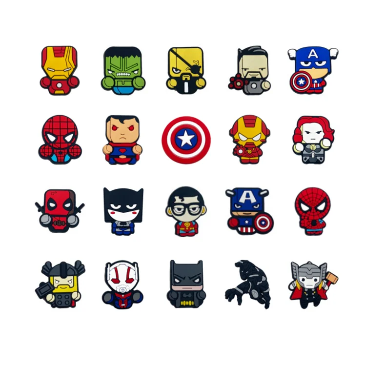 Wholesale Customized High Quality Croc Charms Holle kitty Pattern Soft Pvc Rubber Shoes Charm For Clog Shoes