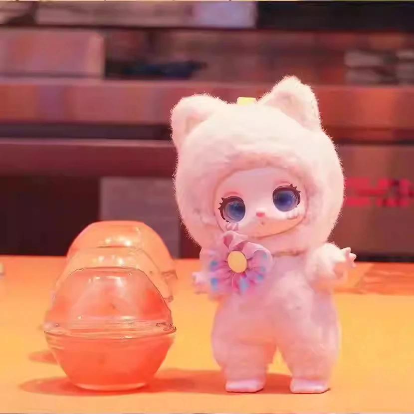 LIILA lucky CAT 16cm animal movable soft vinyl plush art toy blind box lucky liila lucky cat set LIILA ZOO