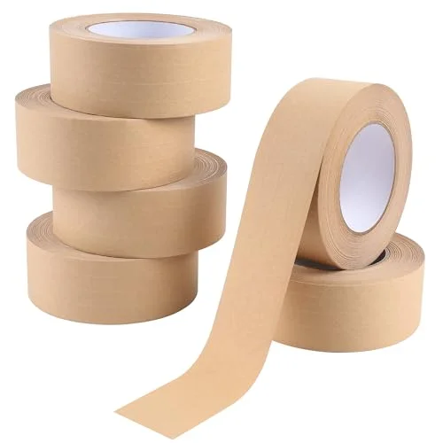 BYSLI Wholesale writable waterproof Natural Rubber Degradable Kraft Tape Biodegradable Kraft Paper Tape