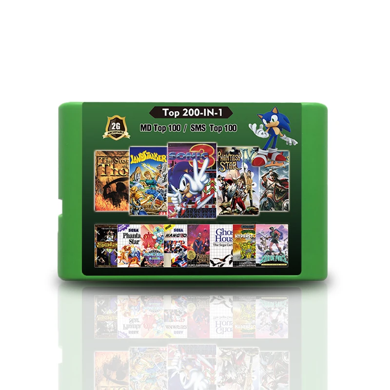 200 in 1 MD Game Cartridge 100 Megadrive  + 100 Master Games For Sega Megadrive Genesis Video Game Console