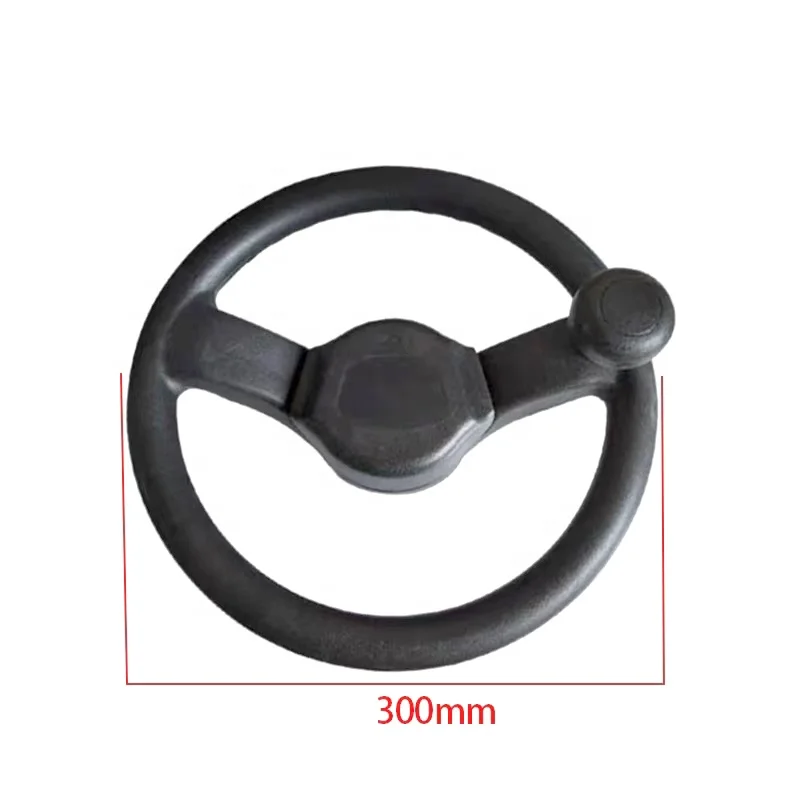 New Energy Electric Forklift Trucks Spare Parts Black PVC Material Steer/Steering Wheel with Horn