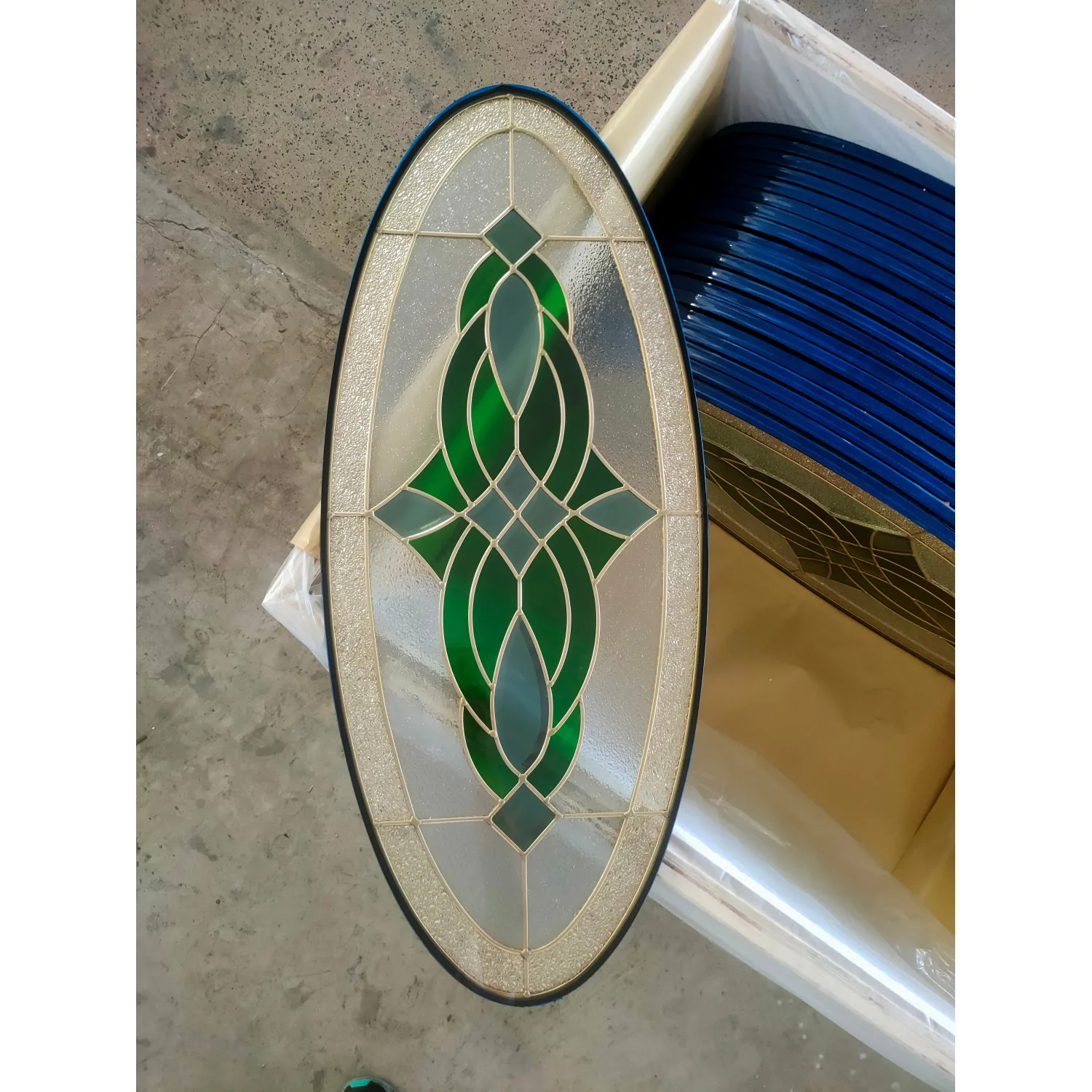 Factory Art Glass Building Art Deco glass custom door wall Windows