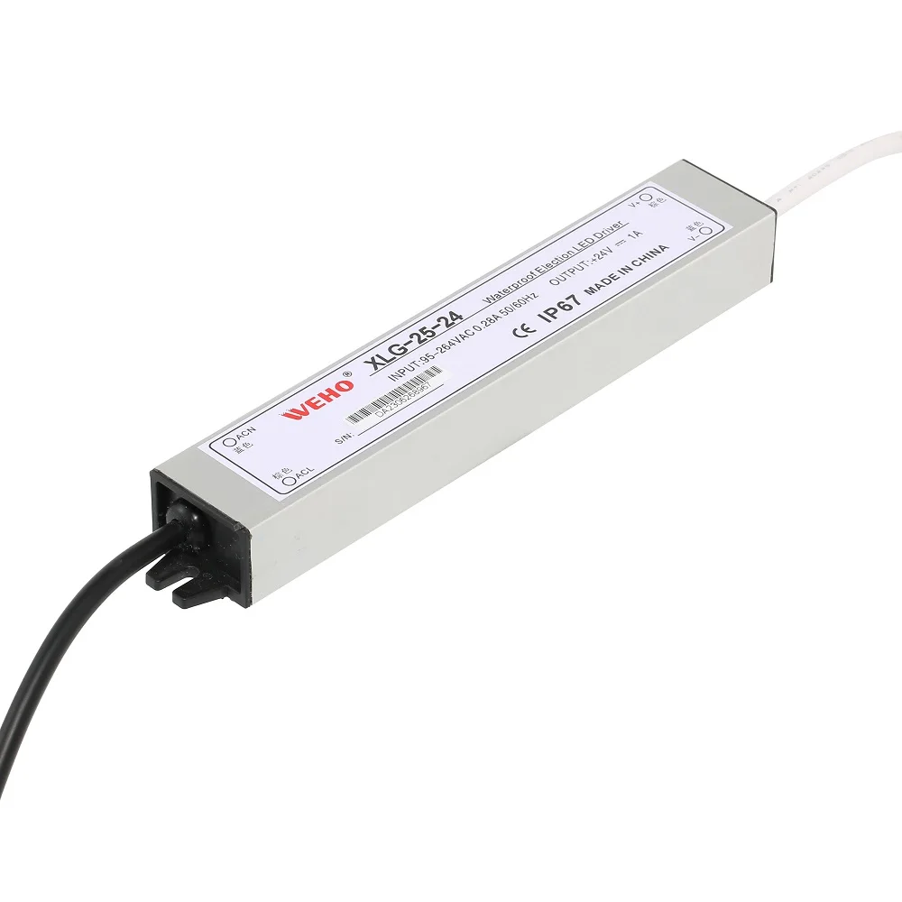 XLG-25 светодиодный драйвер 12V 24V 36V 48V 100% высокотемпературный тест на старение при полной нагрузке 3A 1.5A 1A 0.75A промышленный импульсный источник питания