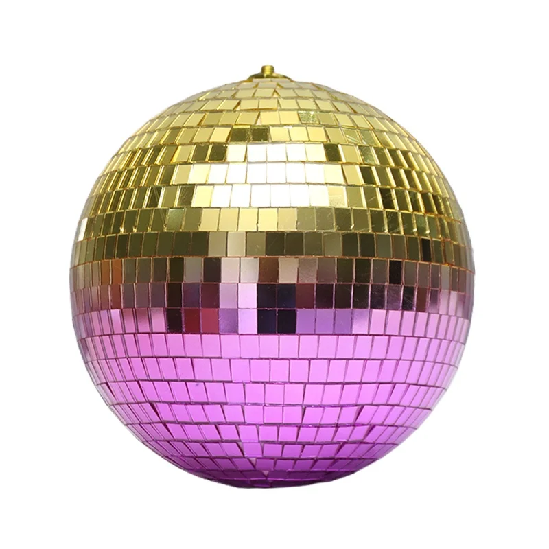 0.001 20cm foam ball with two colors Mixed Mirror Disco Ball Large Ball Christmas Tree Decoration bola disco