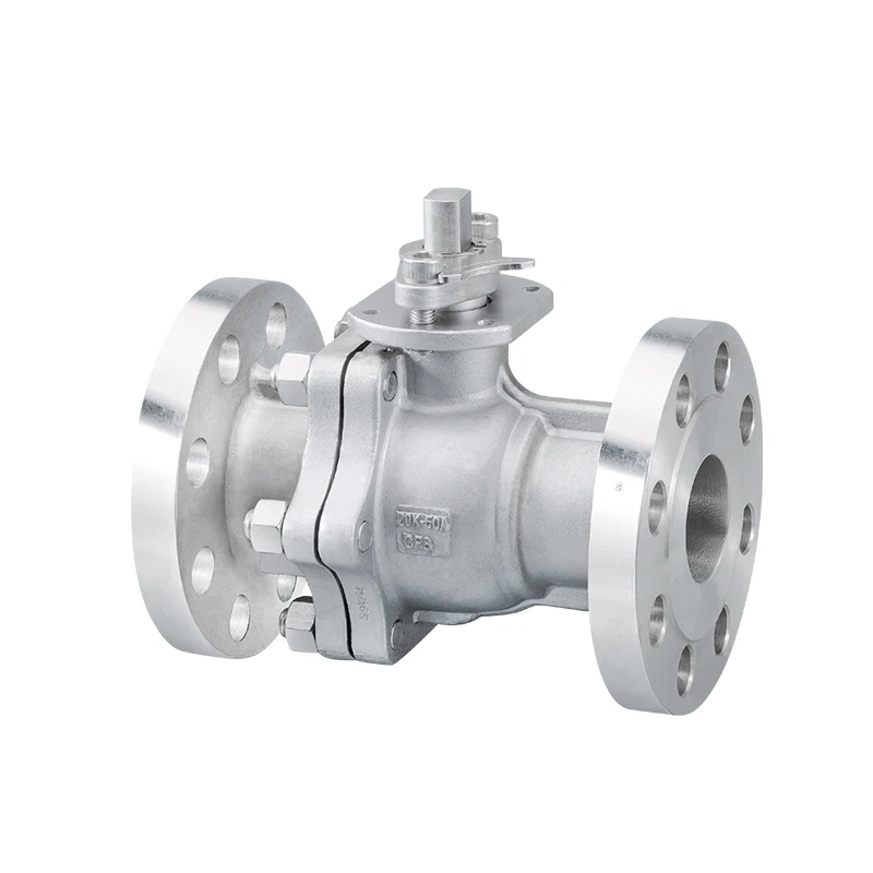 
CF8 normal temperature stainless steel two piece JIS ball valve 