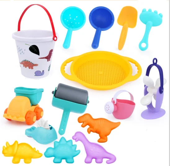 DIY  online shopping beach toys sand toy Soft beach fun sand spades tools set buckets set summer