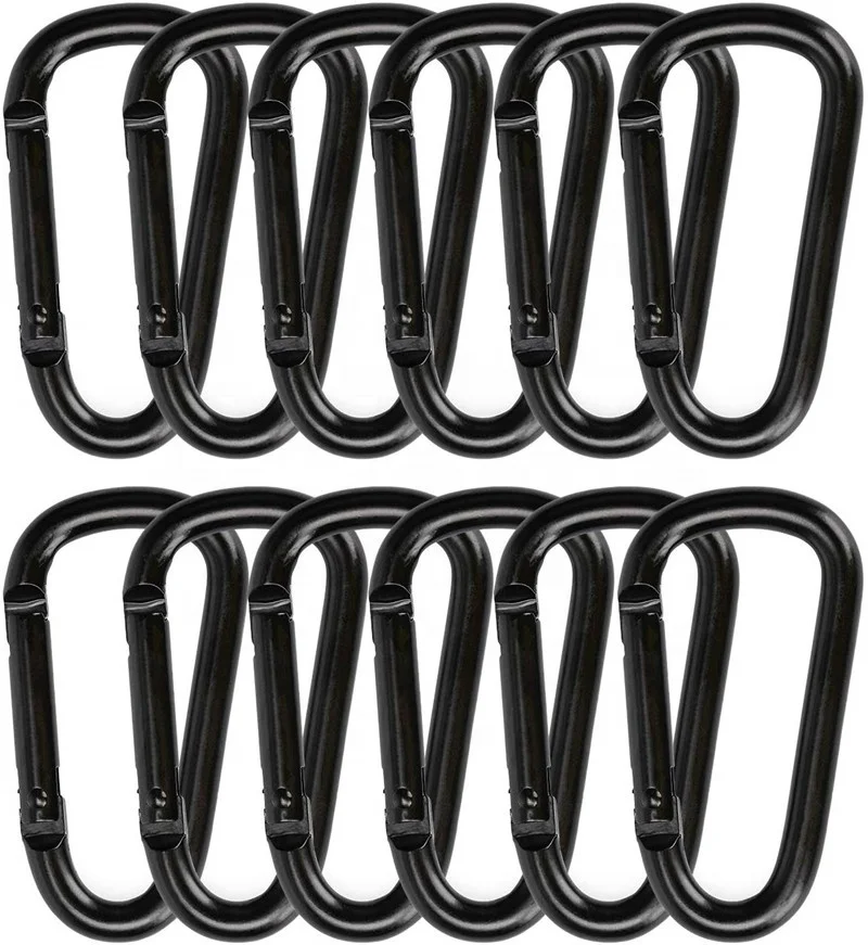 Карабин из алюминиевого сплава с D-образной пряжкой подвесной крючок для бутылки брелок винтовым замком кемпинга и