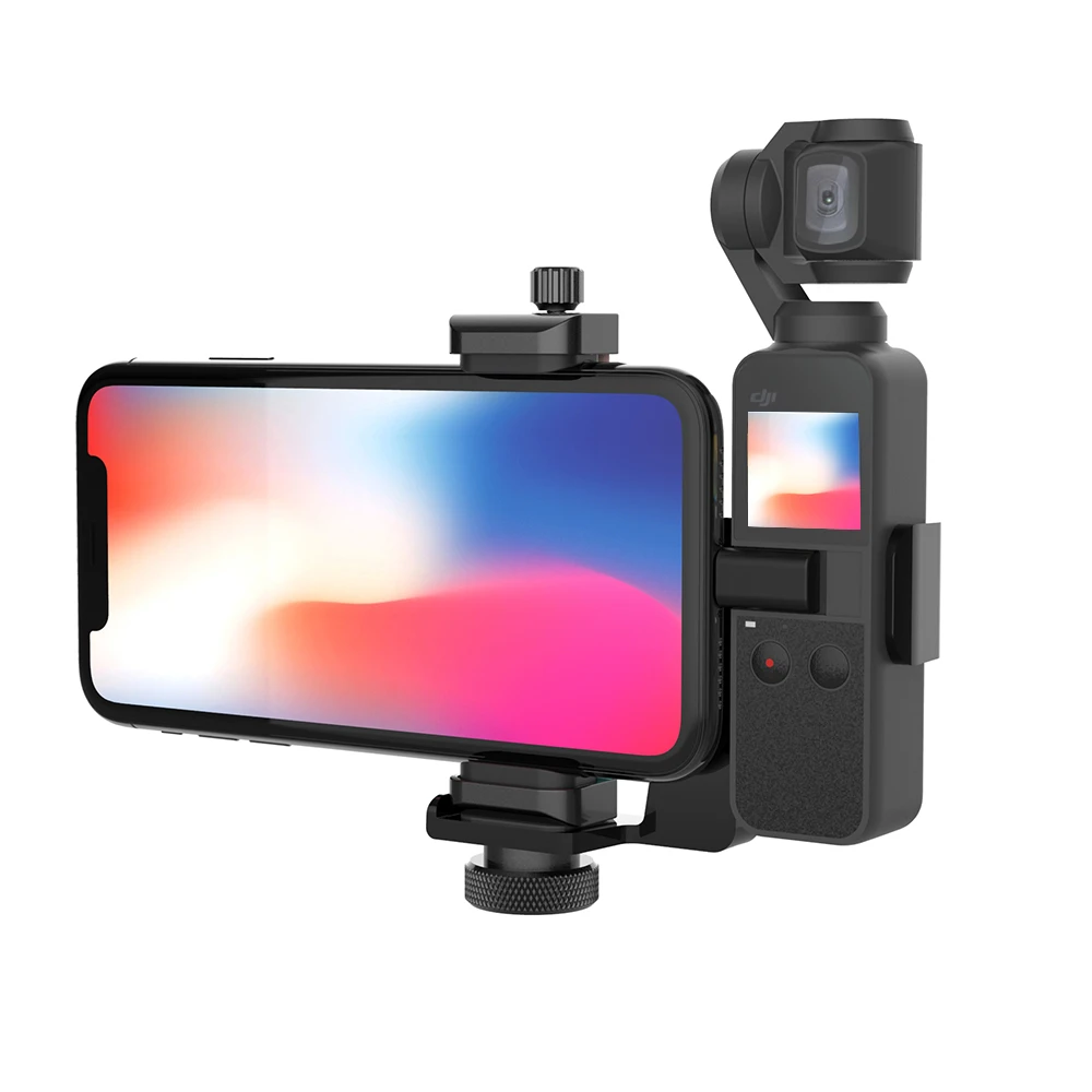  Набор аксессуаров Smatree алюминиевый Портативный держатель для DJI OSMO Pocket/Pocket 2 и телефона с резьбой 1/4