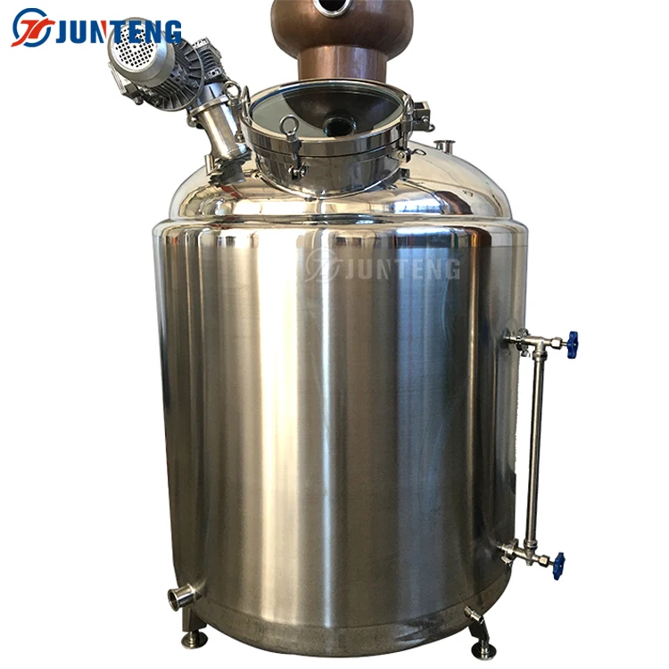 New Products Snap Up 400l Reflux Alcohol Boiler Copper Pot Commercial Distillation Whisky Still