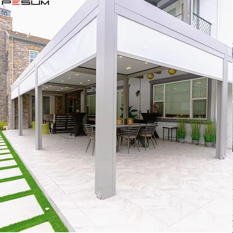 Factory Supplier Wholesale Zip Screen Rainproof Retractable Blackout Roller Blinds for Outdoor